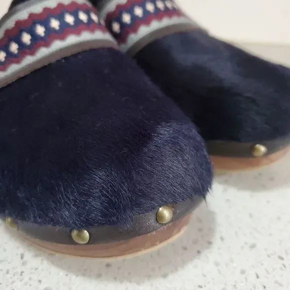 Penelope Chilvers blue clogs size 10 - Picture 2 of 10